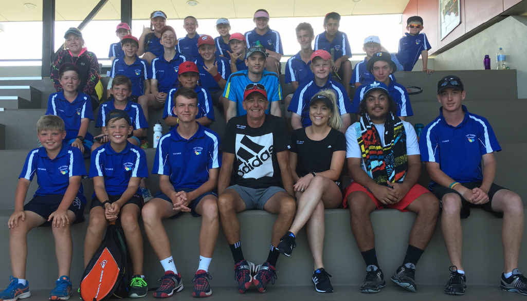 TOP NOTCH: Top Tennis Academy team following their club challenge against Focus Academy Redcliffe. TOP NOTCH: Top Tennis Academy team following their club challenge against Focus Academy Redcliffe.